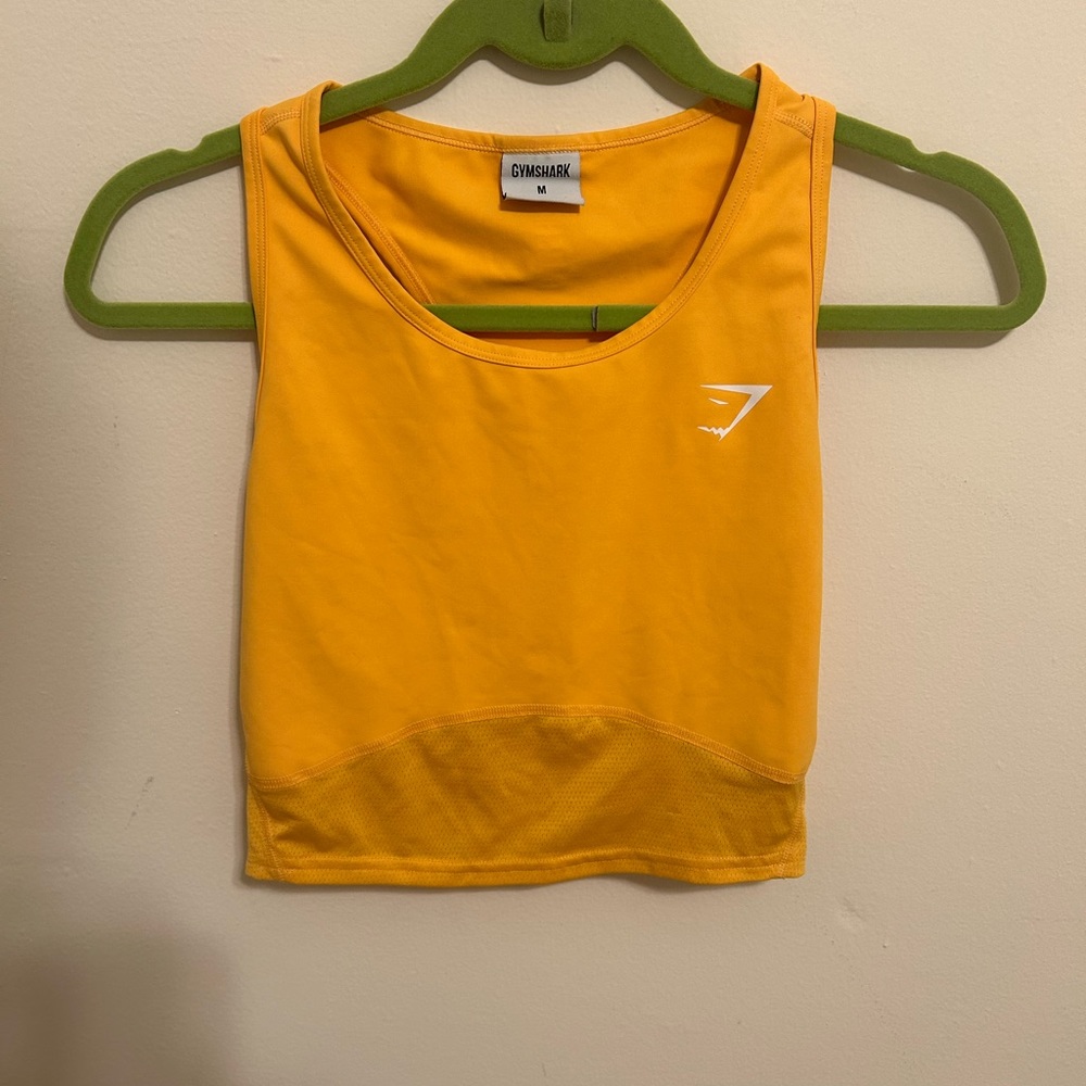 Gymshark Pulse Orange Crop Tank